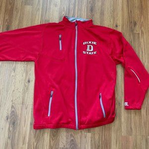 Dixie State Trailblazers NCAA SUPER AWESOME Red Size Large Performance Jacket!